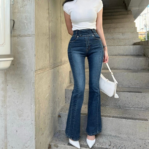 매그놀리아 밴딩 중청 절개 워싱 부츠컷 M 크롭서클 히프나틱 플립 오브제스트