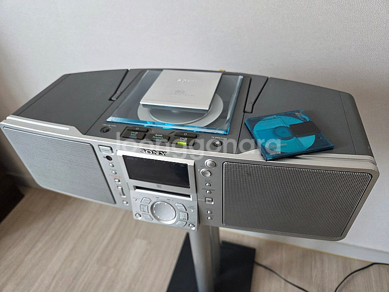 SONY 레트로 붐박스 MD플레이어 고품질 오디오 시스템--2