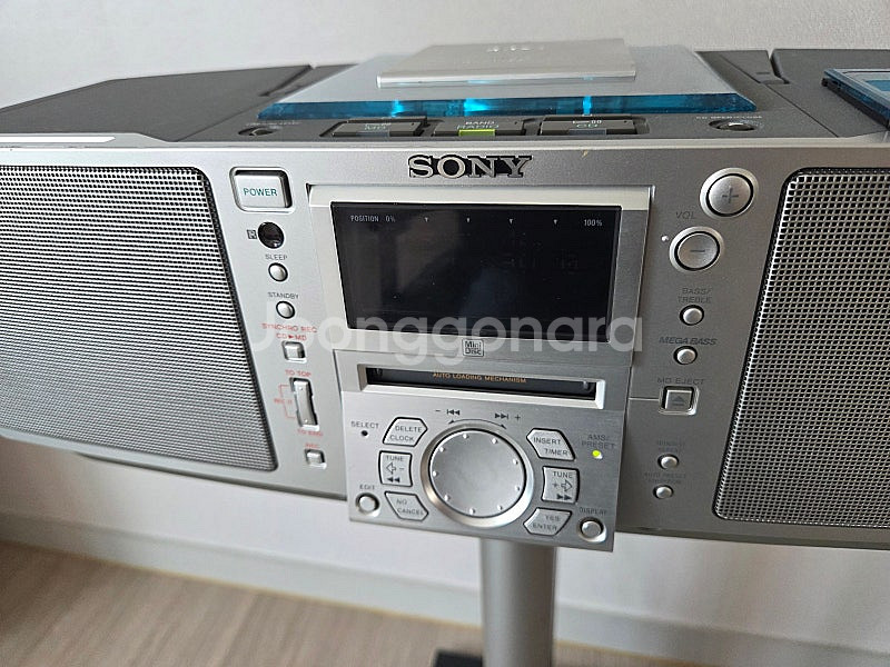 SONY 레트로 붐박스 MD플레이어 고품질 오디오 시스템--5