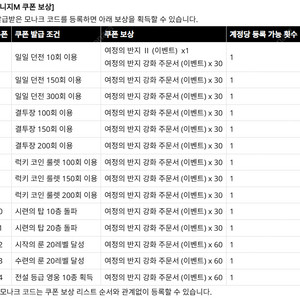 리니지m 여정의반지 쿠폰 set 팝니다.