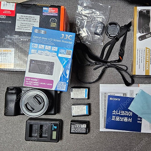 소니 A6400 미러리스 1650 번들렌즈 및 기타 구성품 포함