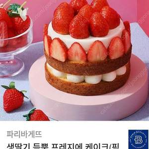 파리바게뜨 생딸기 듬뿍 프레지에 35000->28000