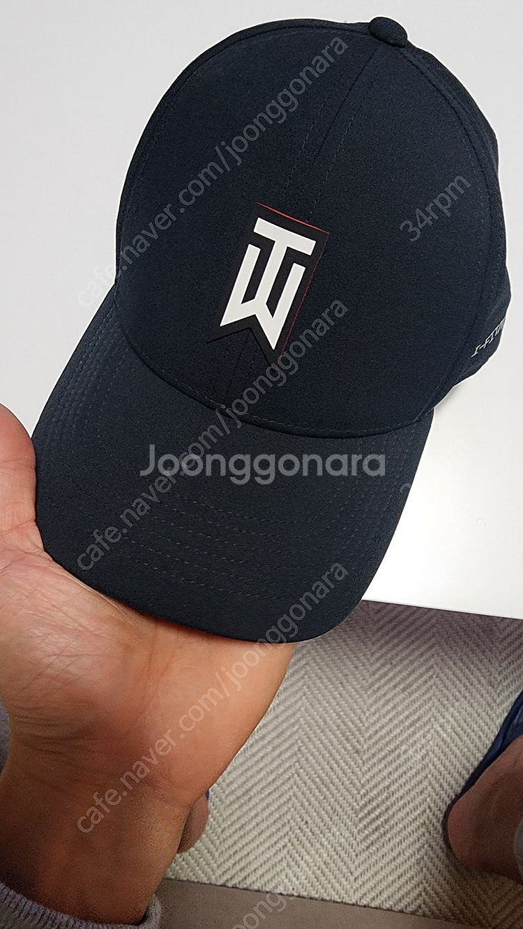 나이키 타이거 우즈 골프모자 블랙--0