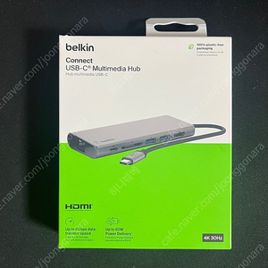 벨킨 usb-c 허브 미개봉 택포 6.5만 (F4U092bt)