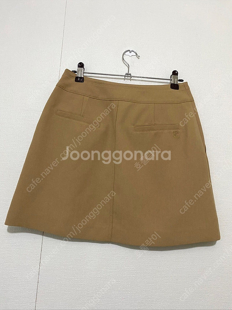 주크 벨트 포인트 플리츠 미니스커트--3