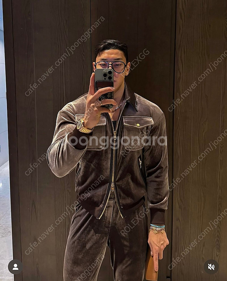 라피나토 볼란테 벨벳 트러커 트레이닝셋업 48사이즈 퍼...--0