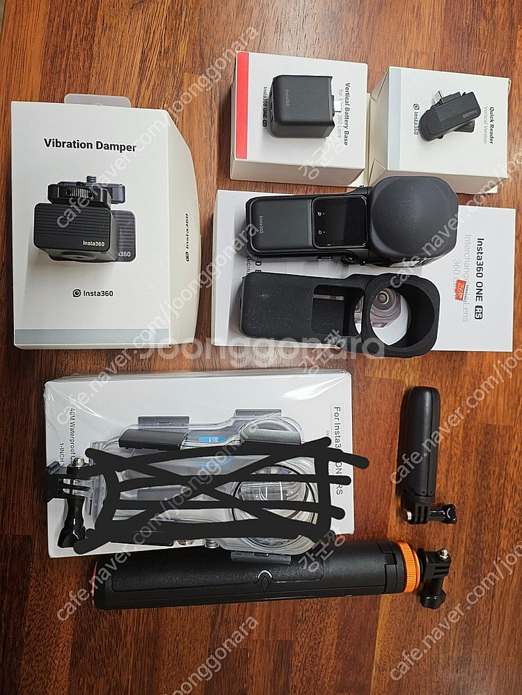 인스타360 rs 1인치 360에디션 +추거베터리 +2...--3