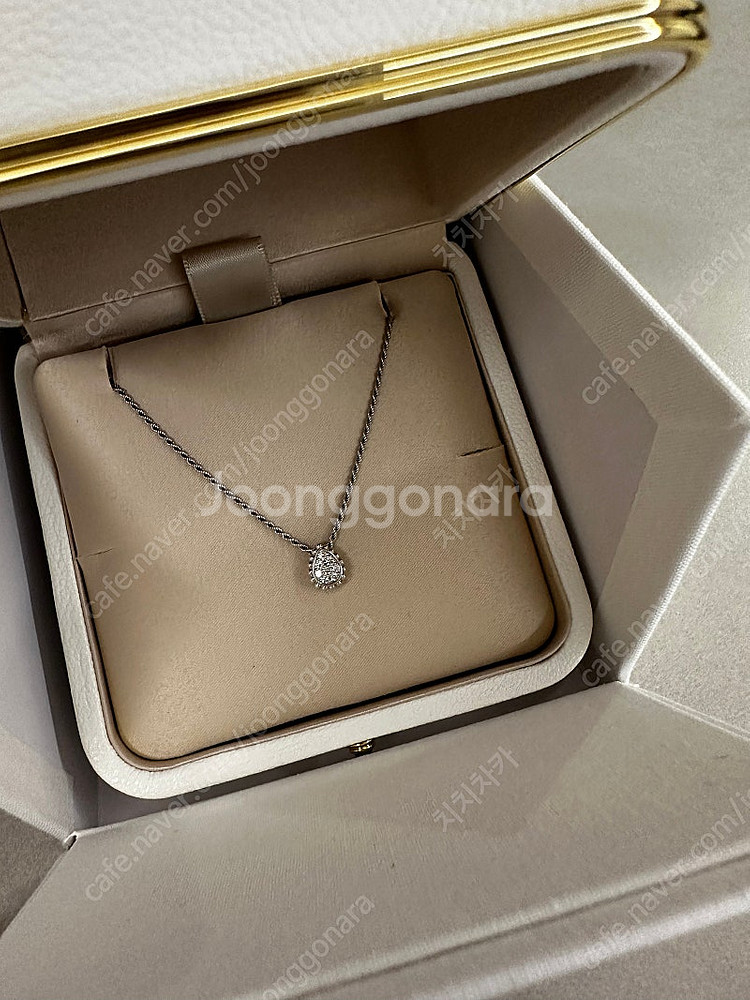 부쉐론 쎄뻥 보헴 xs화이트골드 목걸이 풀박스 부쉐론목걸이--0