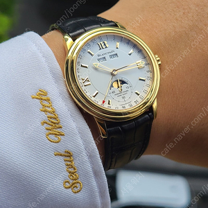 [정품] 블랑팡 르망 컴플리트 캘린더 문페이즈 18K 옐로우골드 금통 (Blancpain Leman Complete-Calandar 100hr 18K)