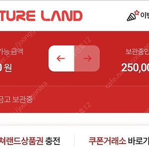 컬쳐캐쉬팝니다~~~~~~~25만원