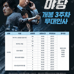 [원가양도](통로석만보유)ㅣ 야당 무대인사 ㅣ 강하늘 박해준