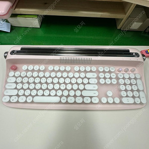 엑토 블루투스 키보드 핑크 b503 (키스킨포함) 택포