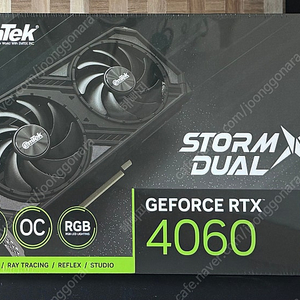 [미개봉] 이엠텍 지포스 RTX 4060 STOR M X Dual OC D6 8GB