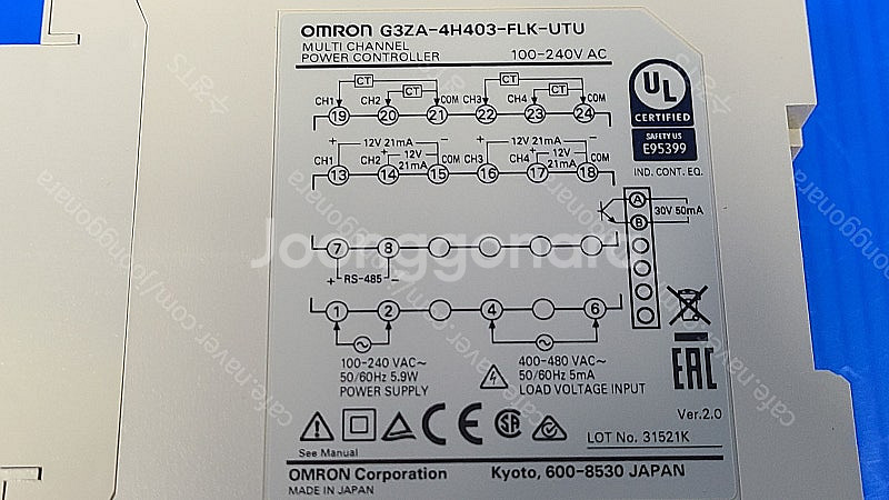 OMRON옴론 멀티 채널 파워 컨트롤러 G3ZA-4H4...--3
