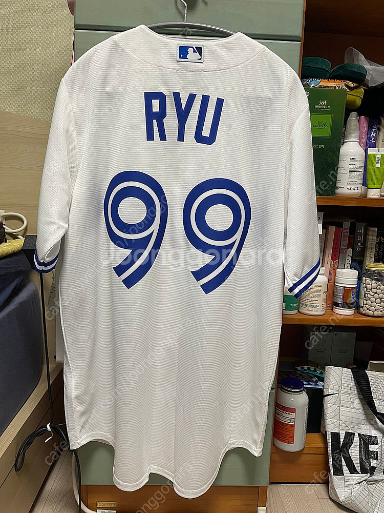 류현진 토론토 블루제이스 MLB 커스텀 레플리카 유니폼--1