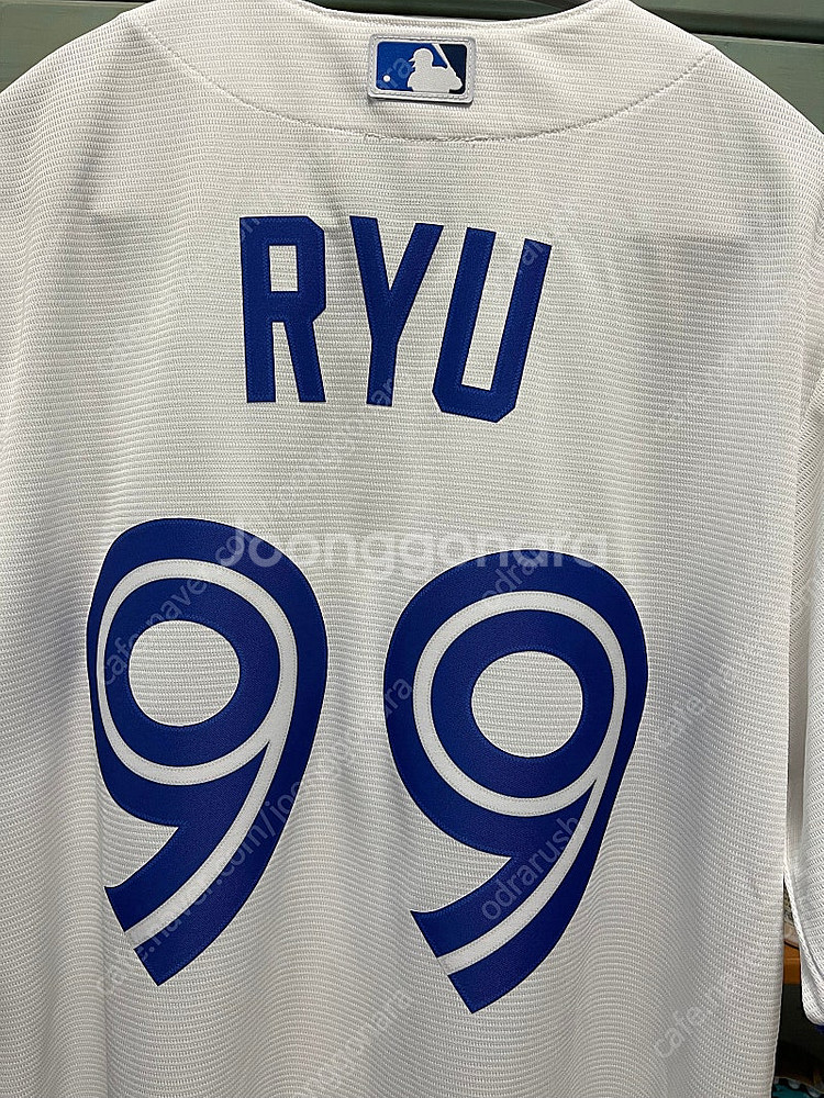 류현진 토론토 블루제이스 MLB 커스텀 레플리카 유니폼--3