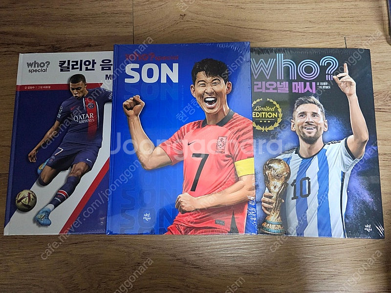 WHO 후 손흥민+리오넬 메시+킬리안 음바페 새상품--0