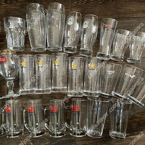 맥주잔(호가든,코젤,스텔라,하이네켄 등)