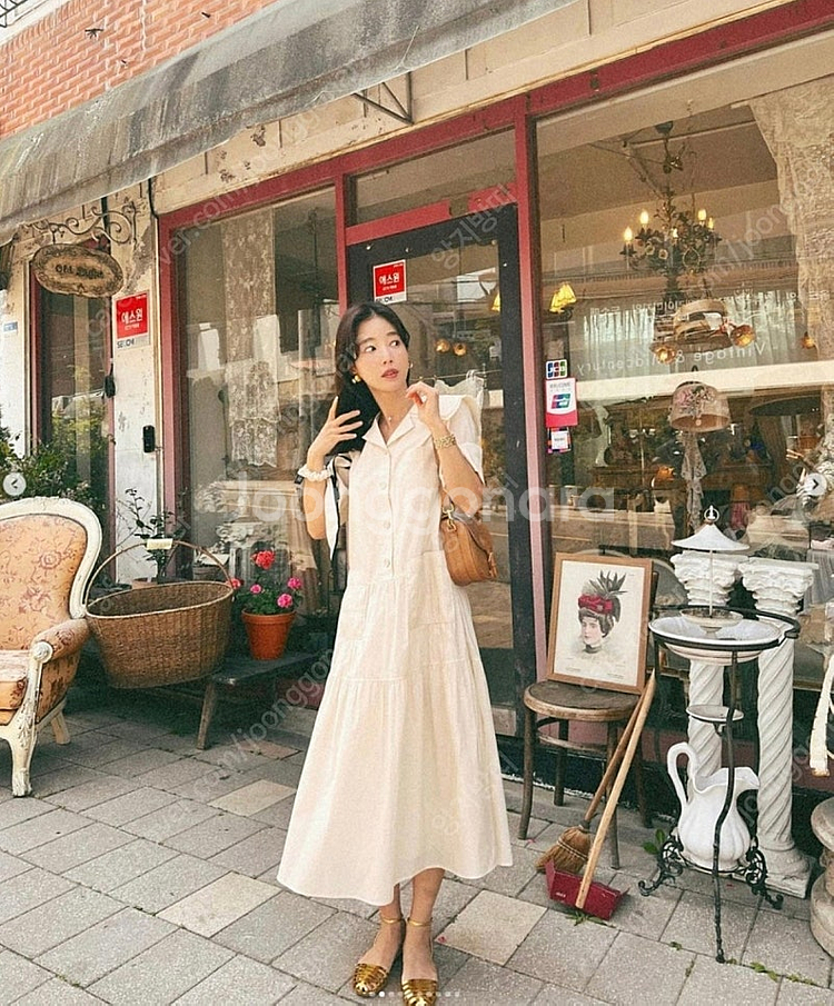 (정가30만원 1회착용) CC콜렉트 플리츠 포켓 롱원피...--1