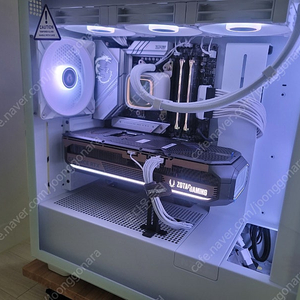 NZXT H7 FLOW(ARCTIC PWM RGB 팬 4개 추가)