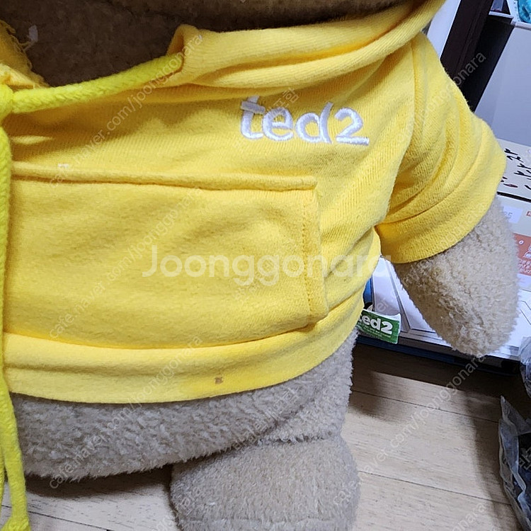 테드2 옐로우 후드티 곰인형(택배포함)--2