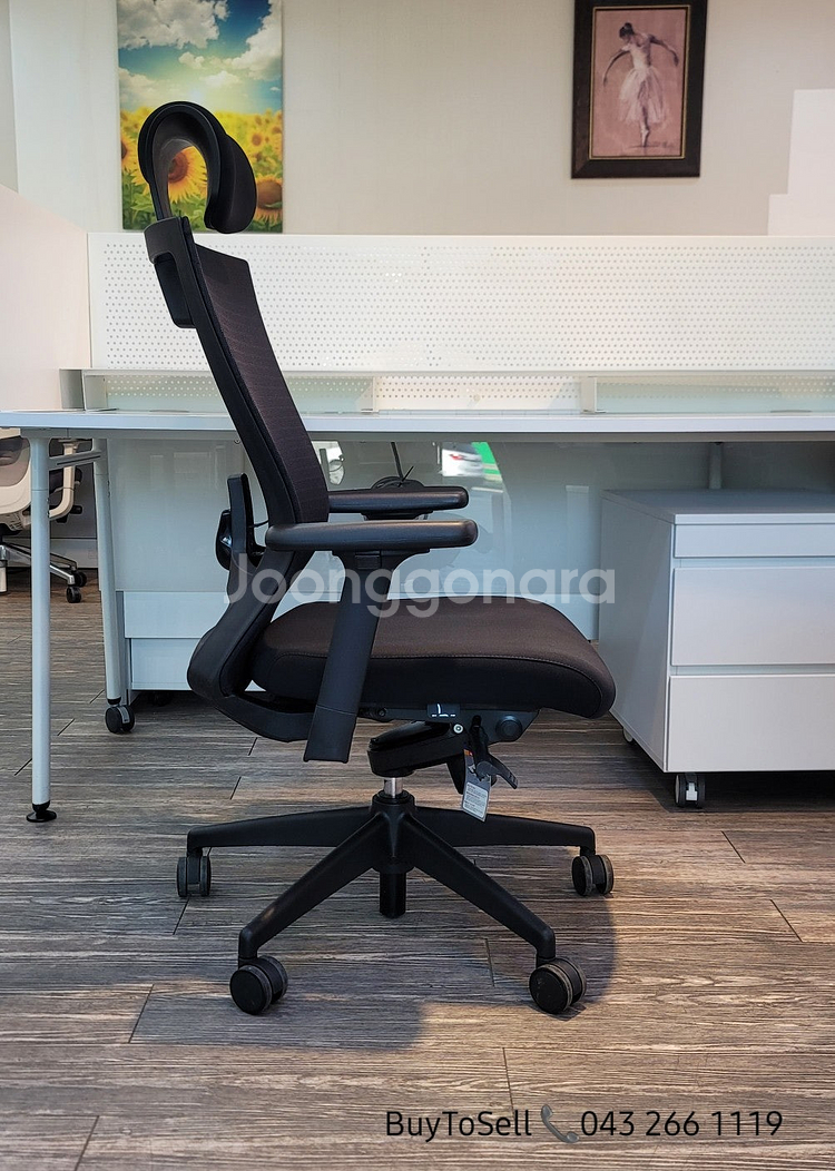 리바트네오스 T553G 중고 사무용의자 대량판매--3