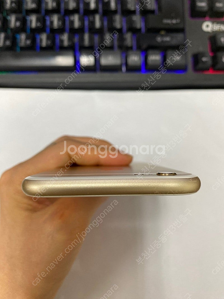 180282 아이폰6S 골드 16GB 무잔상+멍1개 배...--5