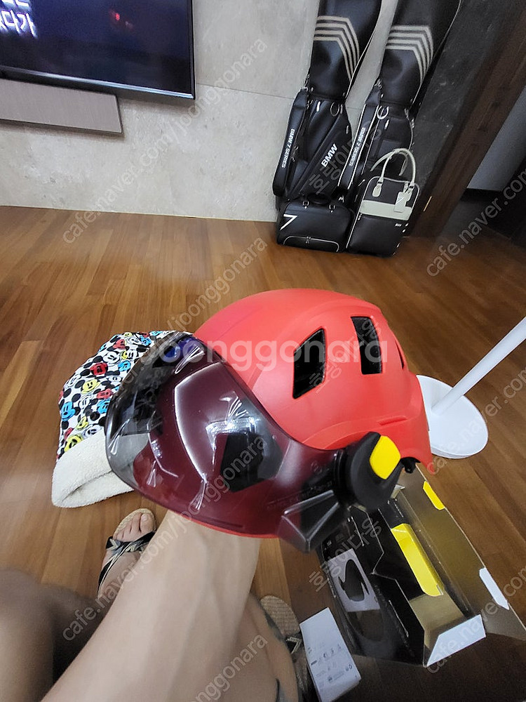 페츨 스트라토벤트(안전모)레드컬러/비지르쉐도우--3