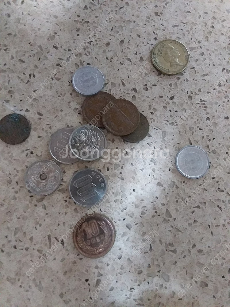 미국1972년 1센트+잡다한 외국동전--0
