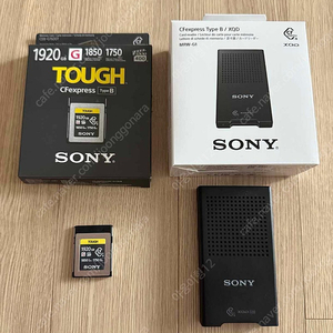 소니 CEB-G1920T(CFexpress B/1920GB), MRW-G1 팝니다. (85만원)