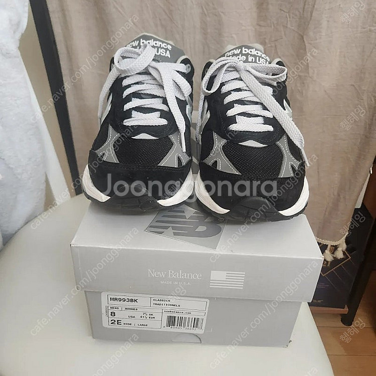 뉴발란스 993 블랙 260 2E 팝니다!--0