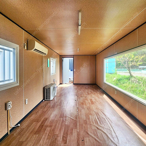 실내용 A급 컨테이너 급매! 전기판넬 난방+통창+에어컨 / 3MX7M / 여주