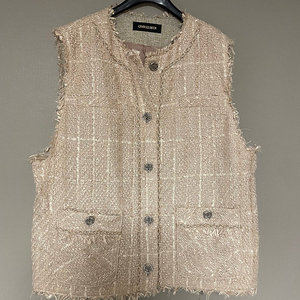 새) 조르쥬레쉬 글리터 트위드조끼(88size)