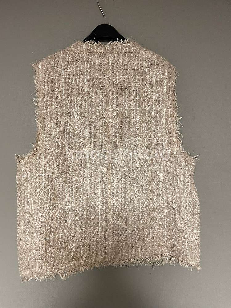 새) 조르쥬레쉬 글리터 트위드조끼(88size)--2