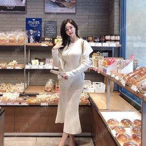 (새상품) 라플라 에바빈 더마농 솜사탕 가디건 머메이드 원피스 세트 카키, 블랙
