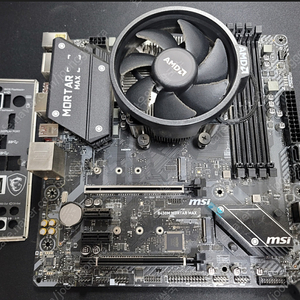 amd 라이젠 3600x + B450M 박격포 맥스 세트
