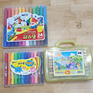 크레파스.퍼즐등등