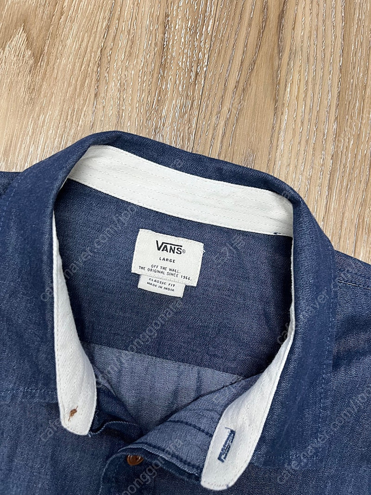 반스 데님 셔츠 M/L--6