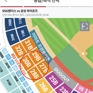 (삽니다) 5/1 5월1일 삼성라이온즈 삼성 ssg 쓱 3루 응원지정석 원정응원석