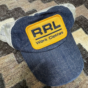 RRL 더블알엘 셀비지 데님 매쉬 트러커 캡