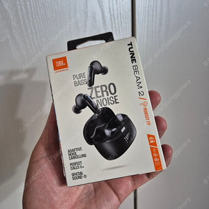 JBL 노이즈캔슬링 이어폰 TUNE BEAM 2 미개봉 정품 블랙컬러