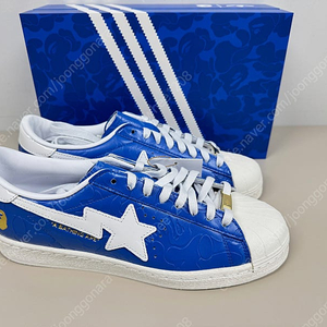 [270] 아디다스 x 베이프 슈퍼스타 빈티지 블루 ADIDAS BAPE JR2702