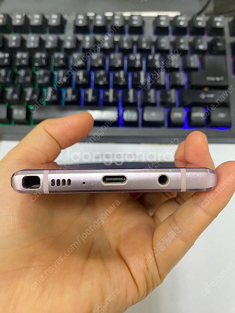 198375 SK 갤럭시노트9 퍼플 128GB 무잔상+...--8