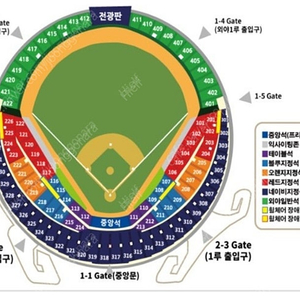 두산베어스 vs lg트윈스 1루 네이비 4연석 양도(5월 6일)