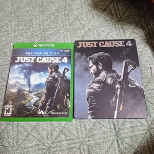 XBOXONE 저스트코즈4 데이 원 에디션+스틸케이스포함 코드미사용 한글자막지원 팝니다.