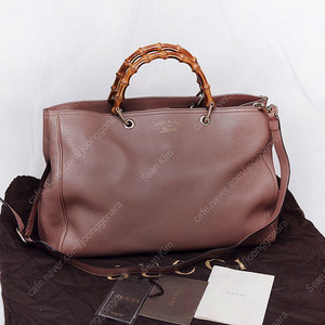 구찌 (GUCCI) 뱀부 페일핑크 토고가죽 빅토트 쇼퍼백