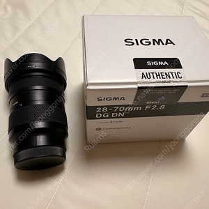 시그마 28-70mm f2.8 소니마운트 (시계륵) 팜.