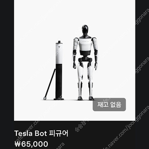 테슬라 옵티머스 피규어