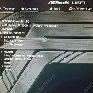 amd ryzen5 2600,ab350m pro4 mb