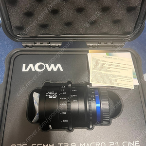 라오와 65mm t2.9 macro 2:1 cine 케논RF마운트
